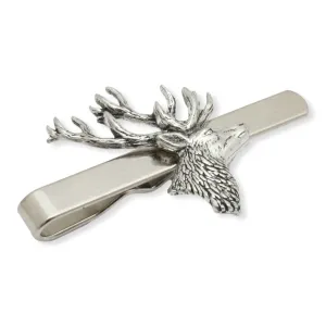 Stag Head Deer Hunting Tie Slide