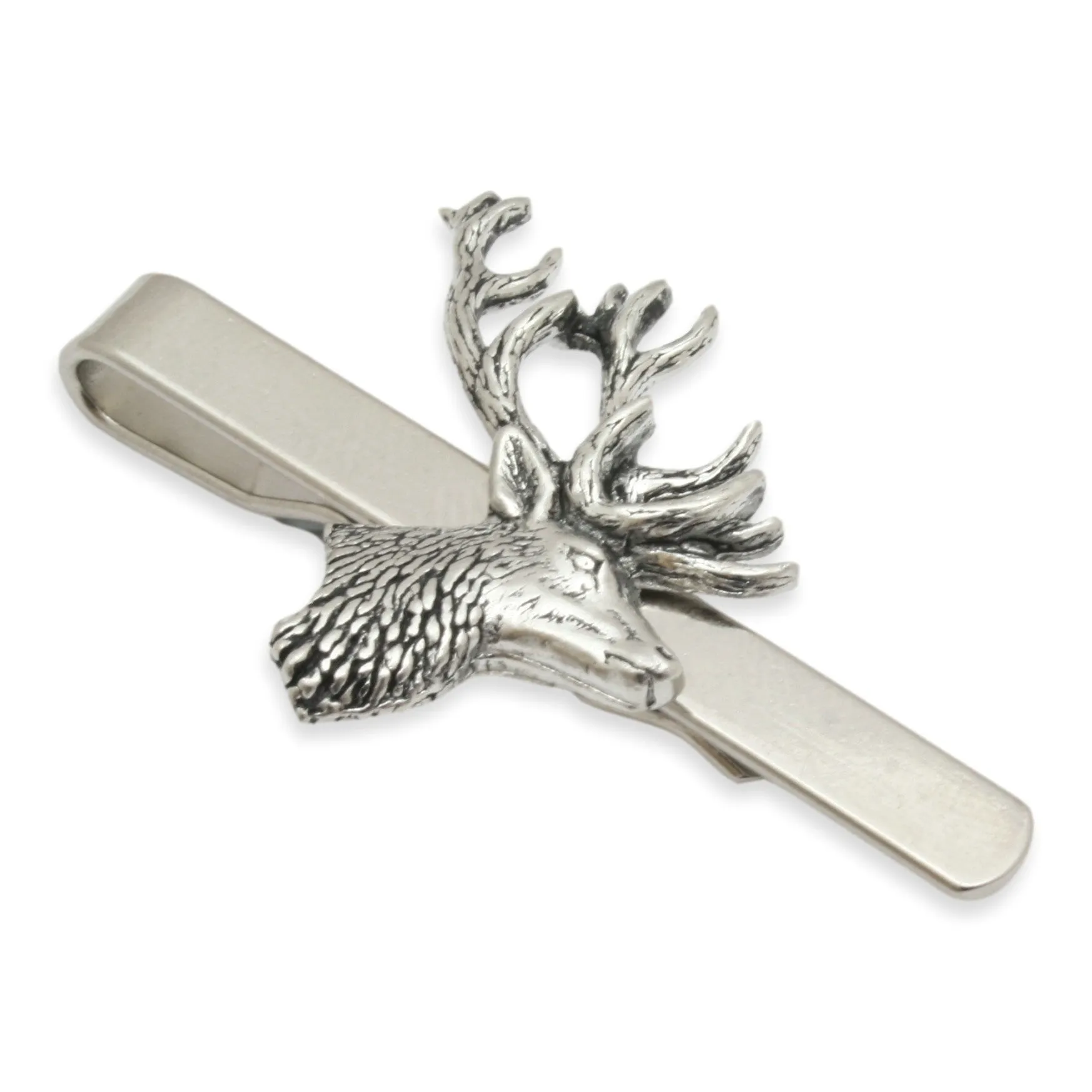 Stag Head Deer Hunting Tie Slide