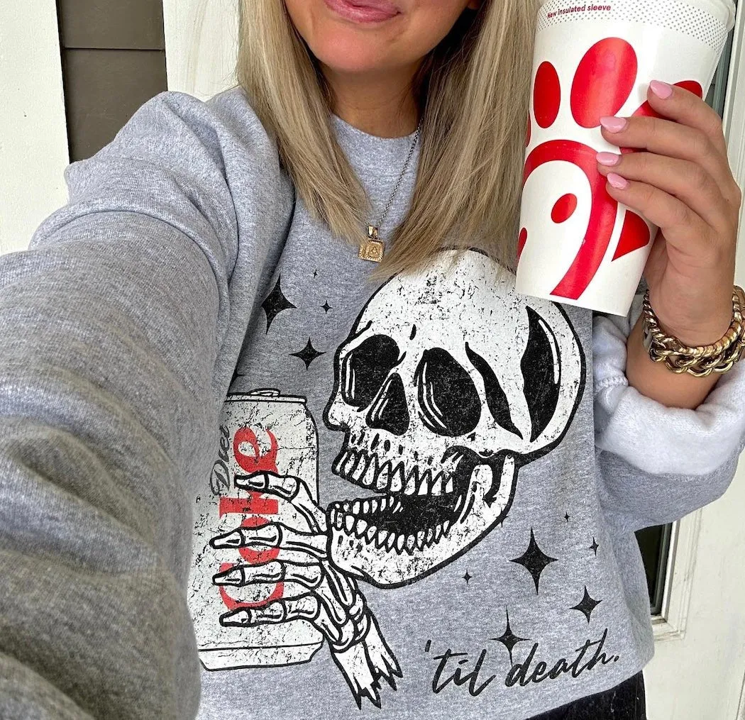 'Til Death Diet Coke' Crewneck Sweatshirt