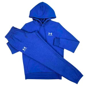 Under Armour Essential Fleece Tracksuit - Royal Blue