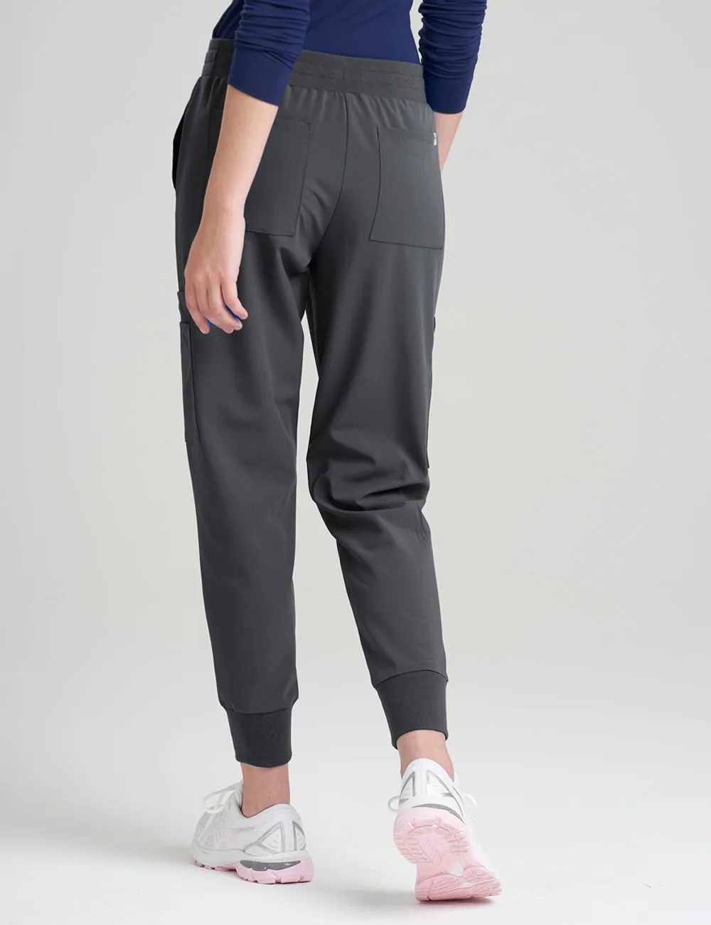 Womens 12-Pocket Scrub Jogger Pants